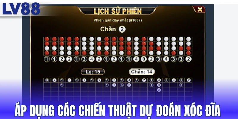 Áp dụng các chiến thuật để dự đoán xóc đĩa
